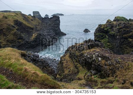 Arnarstapi Basalt Rock Arch Formation, Iceland