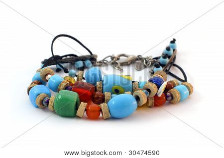 Bracciale colorato a mano