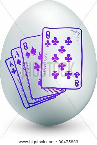 Carte da gioco dell'uovo