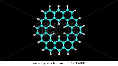 Kekulene Is A Polycyclic Aromatic Hydrocarbon And A Circulene With The Chemical Formula C48h24. 3d I