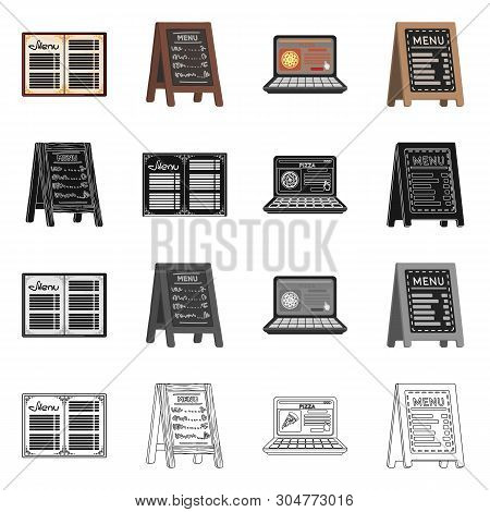 Isolated Object Of Restaurant And Dinner Symbol. Set Of Restaurant And Breakfast Stock Vector Illust