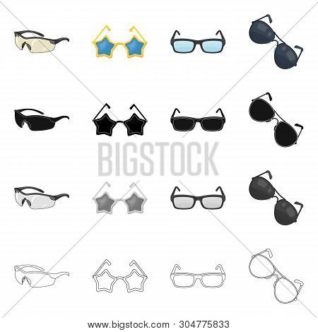 Vector Illustration Of Summer And Beach Sign. Collection Of Summer And Fashion Vector Icon For Stock