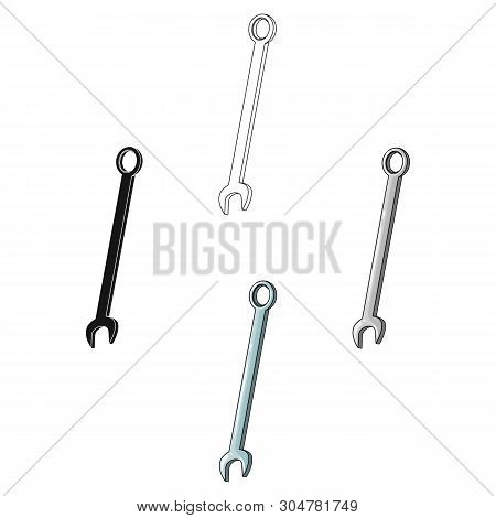 Nut Wrench.car Single Icon In Cartoon, Black Style Vector Symbol Stock Illustration Web.