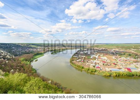 A Beautiful Landscape From The Banks Of The Dniester River In The Vicinity Of The Village Of Vasilie