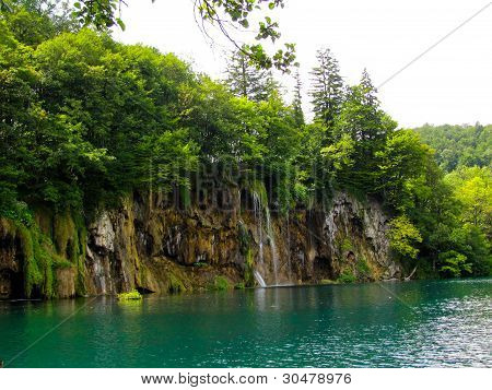 Waterfall in Plitvice Lakes