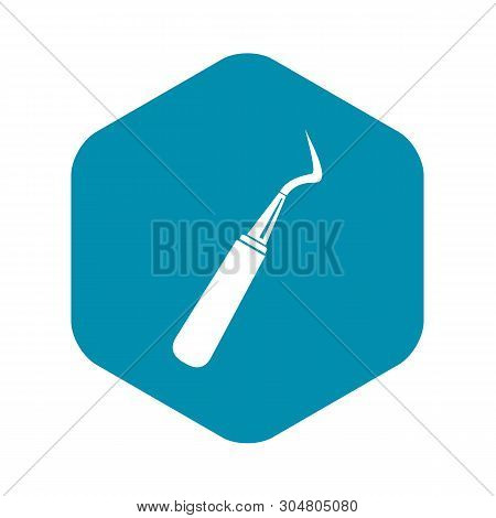 Dental Probe Icon. Simple Illustration Of Dental Probe Vector Icon For Web