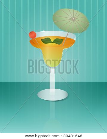 Színes koktél pohár Margarita