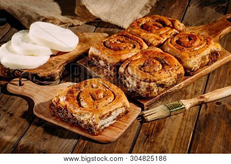 Golfeados With Cheese Baked And Ready To Eat. Golfeados Typical Dessert In Venezuela.