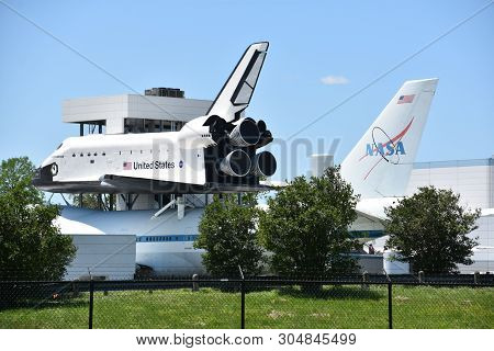 Houston, Tx - Apr 19: Nasa 905 At Space Center In Houston Texas On April 19 2019. Its A Science And 