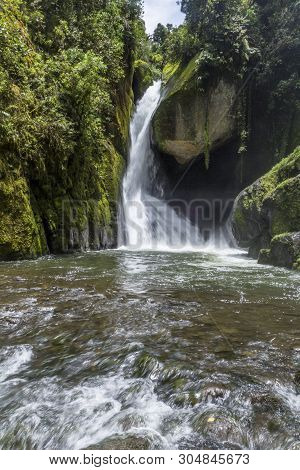 Waterfall Savegre River, Los Quetzales National Park San Gerardo De Dota, Costa Rica