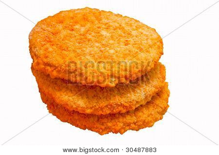 冷凍鶏のハンバーガー