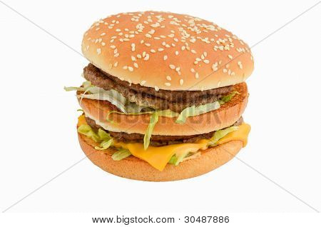 แฮมเบอร์เกอร์อร่อย cheeseburger