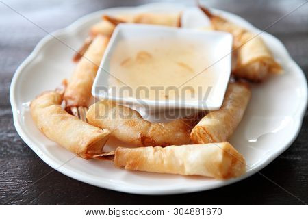 Fried Spring Roll Also Known As Egg Roll