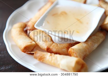 Fried Spring Roll Also Known As Egg Roll