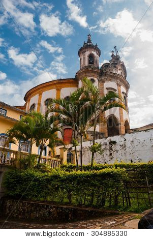 Ouro Preto, Minas Gerais, Brazil: The Famous Church Of Saint Francis Of Assisi, A Rococo Catholic Ch