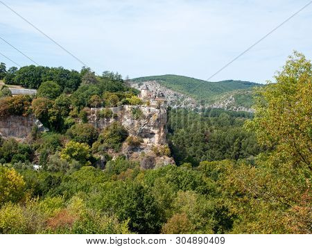 Castle Of Belcastel In Lacave. Lot, Midi-pyrenees, France