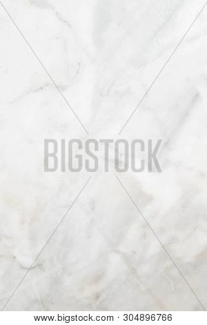 Texture Of White Marble Bench In Vertical Shoot From Mobile Camera.