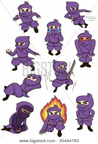 et sæt af ninja