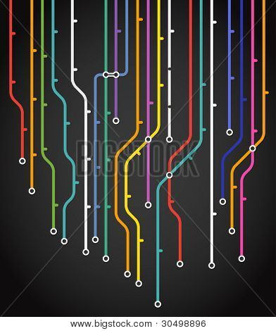 Abstrakt metro system bakgrund
