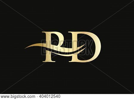Initial Letter Pd Linked Logo For Business And Company Identity. Modern Letter Pd Logo Vector Templa
