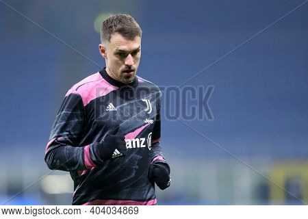 Milano, Italy. 17th January 2021 . Aaron Ramsey Of Juventus Fc  During The Serie A Match Between Fc 