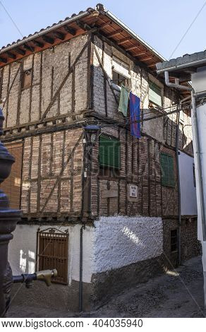 Traditional Architecture Of Hervas, Ambroz Valley Village. Caceres, Extremadura, Spain