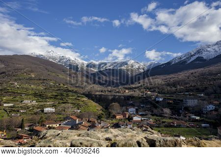 Viewpoint Of Santa Maria Church, Ambroz Valley Village. Caceres, Extremadura, Spain