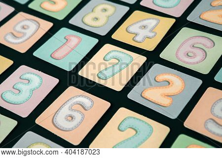 Background Of Numbers. Finance Data Concept. Matematic. Seamless Pattern With Numbers. Financial Cri