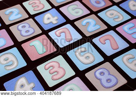 Background Of Numbers. Finance Data Concept. Matematic. Seamless Pattern With Numbers. Financial Cri