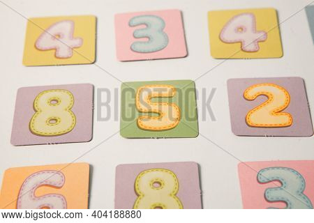 Background Of Numbers. Finance Data Concept. Matematic. Seamless Pattern With Numbers. Financial Cri