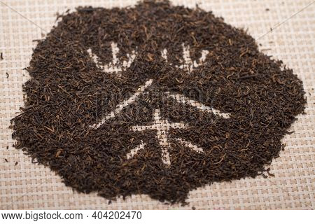 The Chinese Script Tea Close-up High Quality Photo