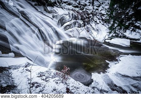 Mumlava Is A Mountain River Flowing Through The Giant Mountains And At The Mouth Of The Jizera Borde