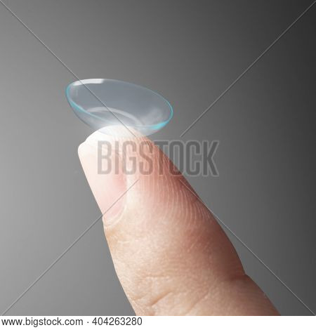 Smart contact lens on fingertip new tech