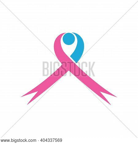 Breast Cancer Awareness Ribbon Vector Illustration