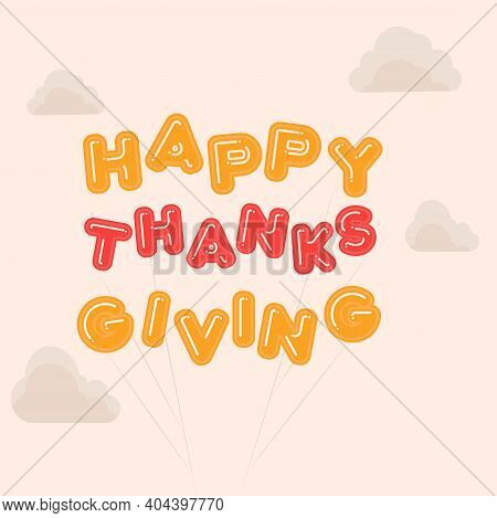 Happy Thanksgivig Day Autumn Food Icon- Vector