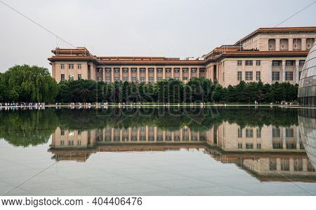 The Modern Opera House Of National Grand Theatre In Beijing China
