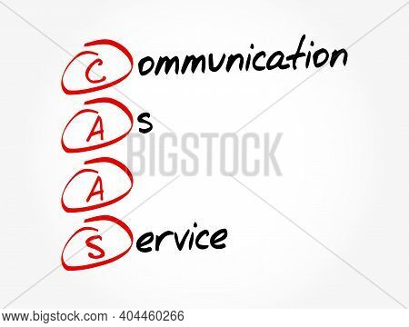 Caas - Communication As A Service Acronym, Business Concept Background