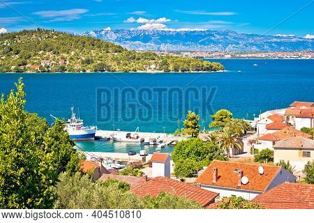 Zadar Archipelago. Kali Village On Ugljan Island Seafront View, Dalmatia Region Of  Croatia