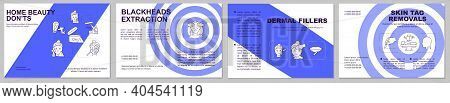 Home Beeauty Treatments Brochure Template. Flyer, Booklet, Leaflet Print, Cover Design With Linear I