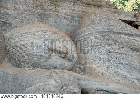 Reclining Buddha Statue, Gal Vihara At Polonnaruwa, A Unesco World Heritage