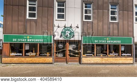 Grenaa, Denmark - 30 Maj 2020: The Logo Of The Humlechok In Grenaa