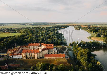 Medieval Castle In Nesvizh, Minsk Region, Belarus.nesvizh Castle