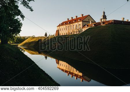 Medieval Castle In Nesvizh, Minsk Region, Belarus.nesvizh Castle