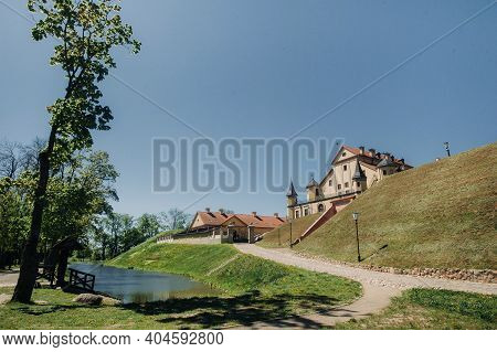 Medieval Castle In Nesvizh, Minsk Region, Belarus.nesvizh Castle