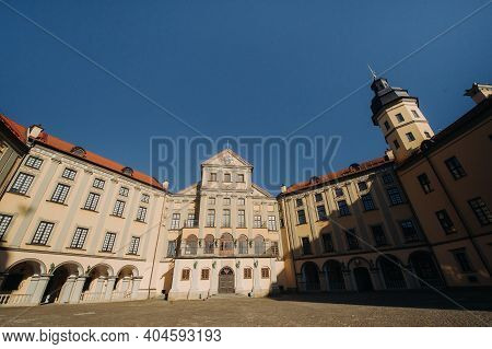 Medieval Castle In Nesvizh, Minsk Region, Belarus.nesvizh Castle