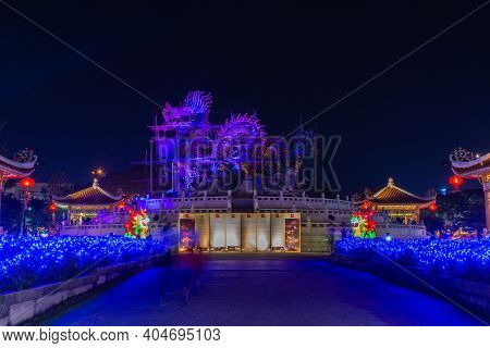 Nakhonsawan, Thailand - December 2018: Lantern Puppet Festival To Celebrate Chinese New Year, Where 