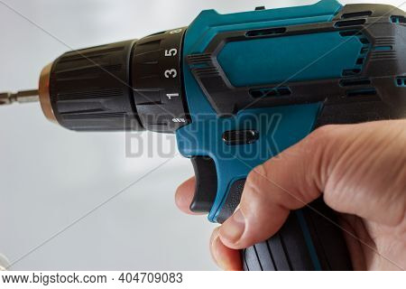 Professional Screwdriver For Work. Screw Driver For Screwing Screws