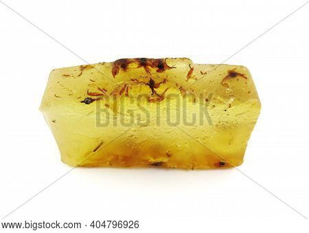 Glycerin Yellow Soap With Natural Additives On The Side