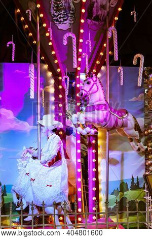 Whitchurch, Bristol, Uk - November 29, 2017: Mary Poppins Display In Whitehall Garden Centre, Near L