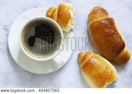 Yeast Dough Rolls Stuffed With Jam And Nuts.